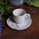 Ver imagem 3 de Conjunto de Xícara de Cafezinho com Pires 06 Peças Orgânico Lavanda Porto Brasil