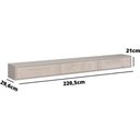 Ver imagem 2 de Rack Bancada Suspensa para Tv de até 75 3 Portas Bela 2.2 Off White