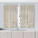 Ver imagem 6 de Cortina Cozinha Renda Toscana Bando 2,00x1,50 Alt:Champagne