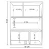 Estante de Parede Multiuso Decoração Livro Preto em Mdf [f031] - 4