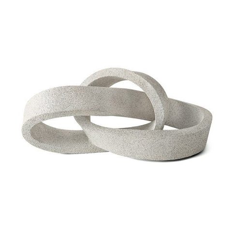 Escultura em Polirresina 27,5cm Sala Arte Moderna Mart Cinza:cinza