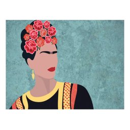 Jogo Americano (Kit 4 Unidades) Nerderia e Lojaria frida minimalista colorido - 1