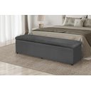 Ver imagem 2 de Calçadeira Baú 120 cm Suede Cinza