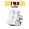 Kit 5 Tomada 2p+t 20a Branca Margirius Sleek Pa016048 - 2