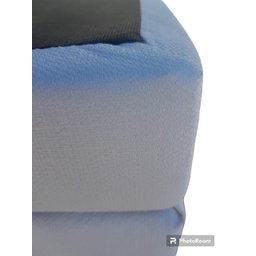 Cama Box Baú Viúvão Blindado Linhão Branco Com 128Cm de Largura - 3