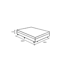 Cama Box Baú Viúvão Blindado Linhão Branco Com 128Cm de Largura - 4