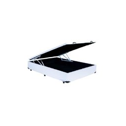 Cama Box Baú Viúvão Blindado Linhão Branco Com 128Cm de Largura - 2