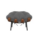 Ver imagem 2 de Puff Costela Suede Grafite - Vallisa Decor