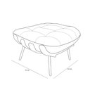 Ver imagem 3 de Puff Costela Suede Grafite - Vallisa Decor