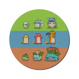 MOUSE PAD GAMER PEQUENO 20x24 cm Nerderia e Lojaria pokemon colorido - 1