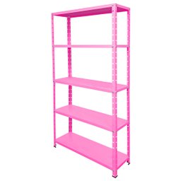 Estante de Aço 5 Prateleiras 25cm Multiuso 25kg/prateleira Várias Cores - 1