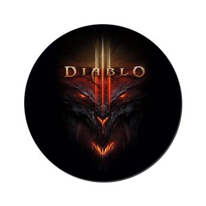 MOUSE PAD GAMER PEQUENO 20x24 cm Nerderia e Lojaria diablo colorido