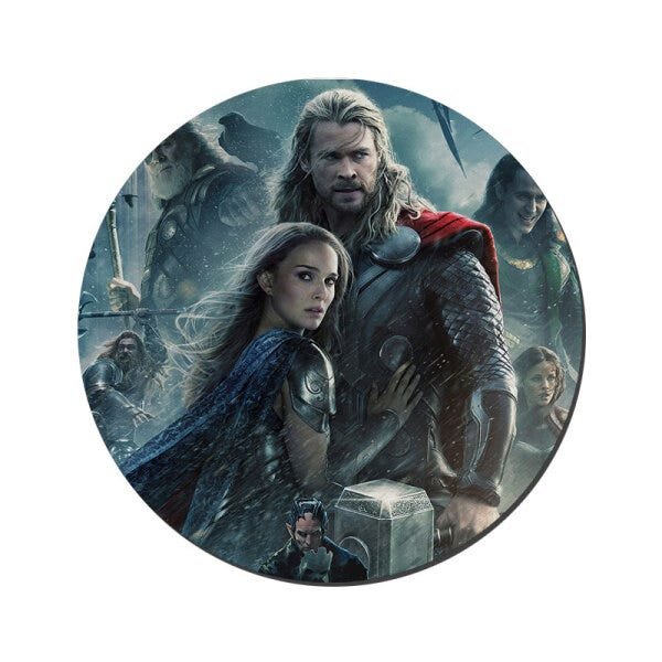 MOUSE PAD GAMER PEQUENO 20x24 cm Nerderia e Lojaria thor colorido