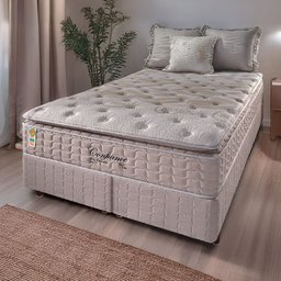 Cama Box Queen Confiance Molas Ensacadas Individualmente e Pillow Top 158x75cm - 1