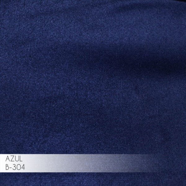 Poltrona Decorativa Sala de Estar Cristina Veludo Azul Pés Giratório - Gran Belo - 4