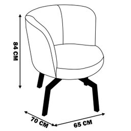Kit 2 Poltrona Decorativa Sala de Estar Riverdale PVC Marrom Veludo Verde Água Pés Giratório - - 2