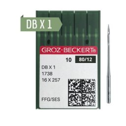 Agulha Groz-beckert Dbx1 Reta Cabo Fino -10 Agulhas - 1