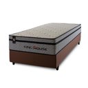 Ver imagem 2 de Conjunto Cama Box Solteiro c/ Molas Ensacadas Preston Marrom 88x188x71