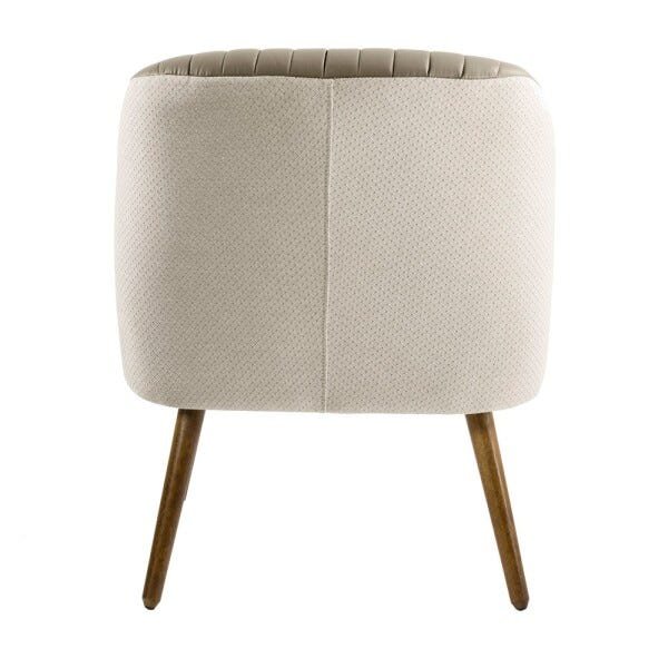 Kit 2 Poltronas Decorativa Pés Palito Chambord Jacar Bege - Gran Belo - 8