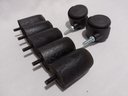 Ver imagem 4 de Kit Pé 6,5cm Madeira 5x2 Preto Cama Box Baú Casal Comum P63