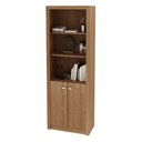 Ver imagem 5 de Armário Estante Alto para Escritório Home Office ME4110 MDP Amendoa - Gran Belo