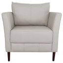 Ver imagem 5 de Conjunto Sofá 2 Lugares com Poltrona Pés Palito Lubbock Couro Off White - Gran Belo