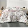 Edredom Casal Malha Fio Penteado Art Flowers Altenburg - 2