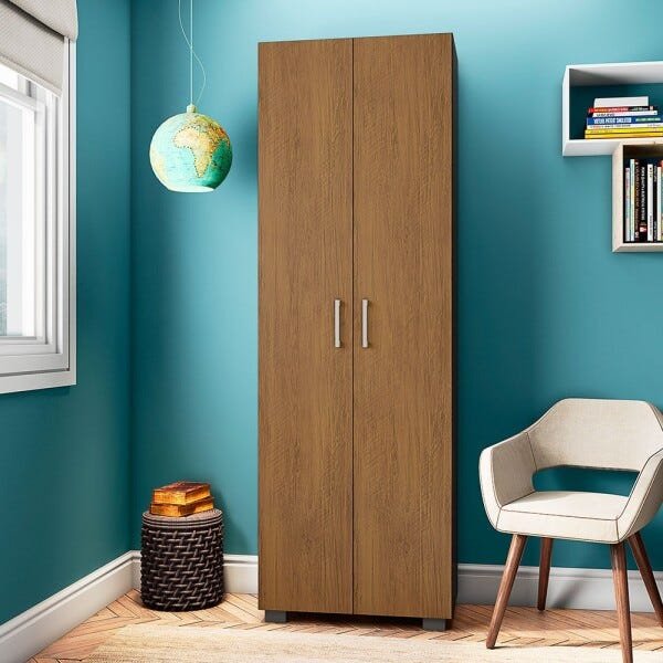 Estante de Livros para Escritório Home Office Portas Grandes Alf Freijó - Gran Belo - 5