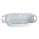 Ver imagem 4 de Refratário Retangular de Porcelana com Tampa de Vidro 31cmx21cmx7cm Rojemac