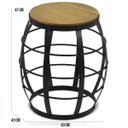 Ver imagem 3 de Kit 02 Bancos Decorativos Seat Garden Flora Preto Oregon - Gran Belo