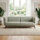 Ver imagem 1 de Sofá Dekorien Luminne 230cm Bouclé Verde Acinzentado Elite