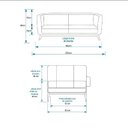 Ver imagem 6 de Sofá Dekorien Luminne 230cm Bouclé Verde Acinzentado Elite