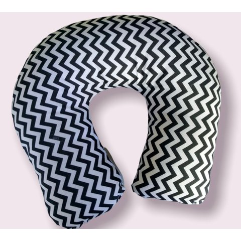 Almofada de Pescoço para Viagem em Tricoline,travesseiro de Descanso 30x33 Cm, Ergonomico 250g, Fibr