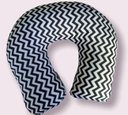 Ver imagem 1 de Almofada de Pescoço para Viagem em Tricoline,travesseiro de Descanso 30x33 Cm, Ergonomico 250g, Fibr