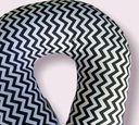 Ver imagem 2 de Almofada de Pescoço para Viagem em Tricoline,travesseiro de Descanso 30x33 Cm, Ergonomico 250g, Fibr