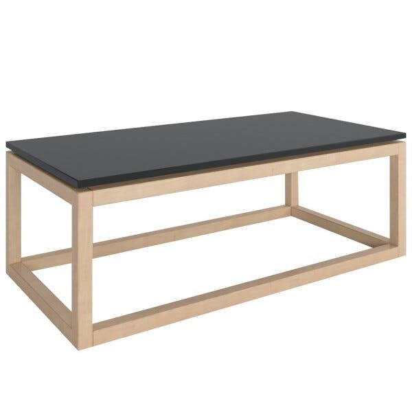 Mesa de Centro Decorativa Oreo Natural/Preto - Gran Belo - 1