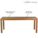 Ver imagem 2 de Mesa Sala de Jantar Cozinha Dumai 190cm Madeira Maciça Acácia Escovado - Gran Belo