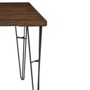 Ver imagem 6 de Mesa Sala de Jantar Cozinha Ludiana Quadrada 100cm Grafite Madeira Maciça Rustic Brown - Gran Belo