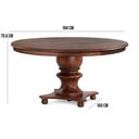 Ver imagem 2 de Mesa Redonda para Sala de Jantar 08 Lugares Hill 160cm Canela - Gran Belo
