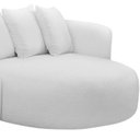 Ver imagem 5 de Sofá 4 Lugares com Chaise para Sala Living Orgânico 330cm Saad D06 Bouclê Off White - Lyam Decor