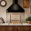 Ver imagem 4 de Kit Churrasqueira Gourmet a Carvão 80cm Preta com Suporte L