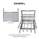 Ver imagem 7 de Kit Churrasqueira Gourmet a Carvão 80cm Preta com Suporte L