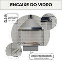 Ver mais imagens de Kit Churrasqueira Gourmet a Carvão 80cm Preta com Suporte L