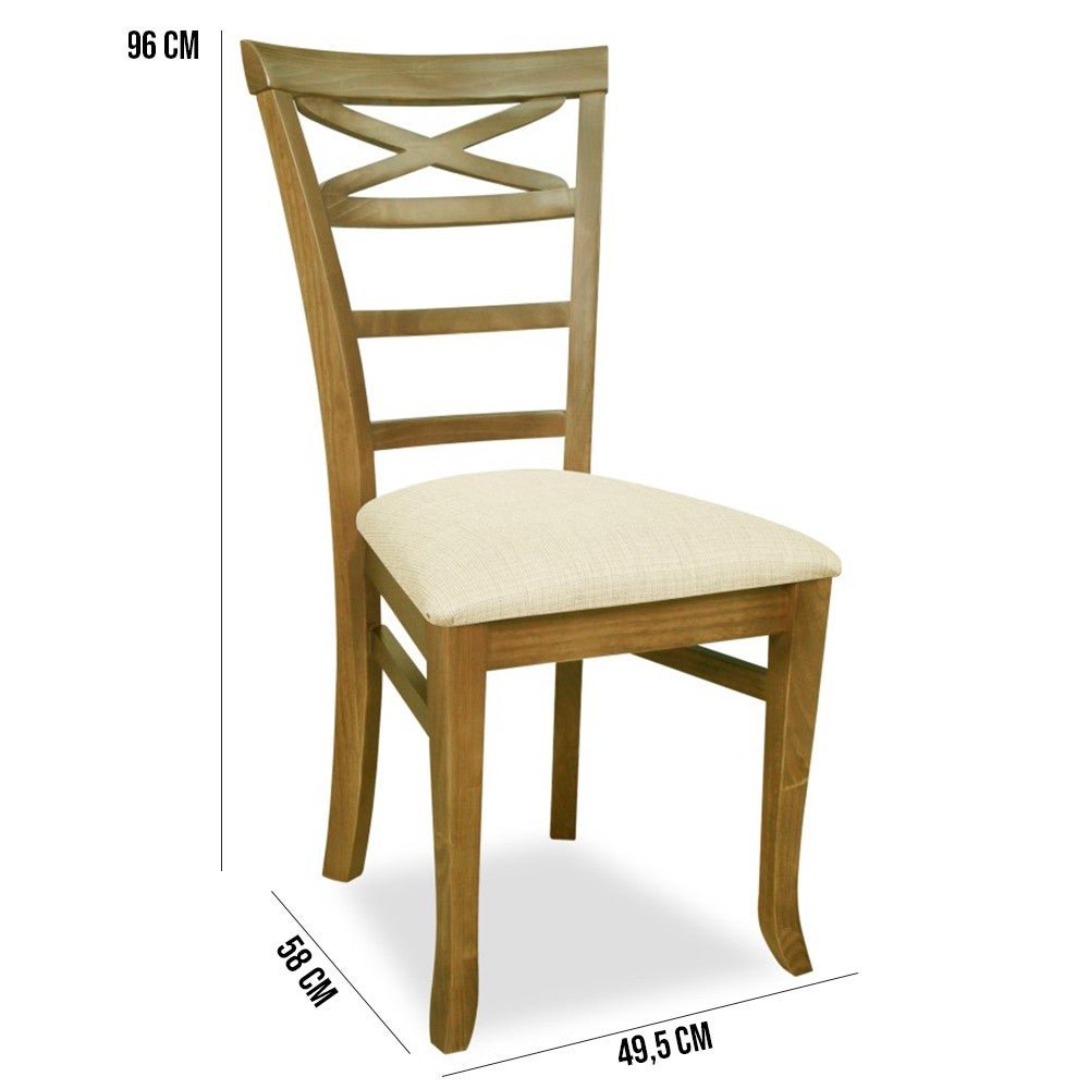 Mesa de Jantar Tampo de Vidro Fiore Oregon 220cm com 08 Cadeiras Sky Linho Bege Claro - Gran Belo - 5