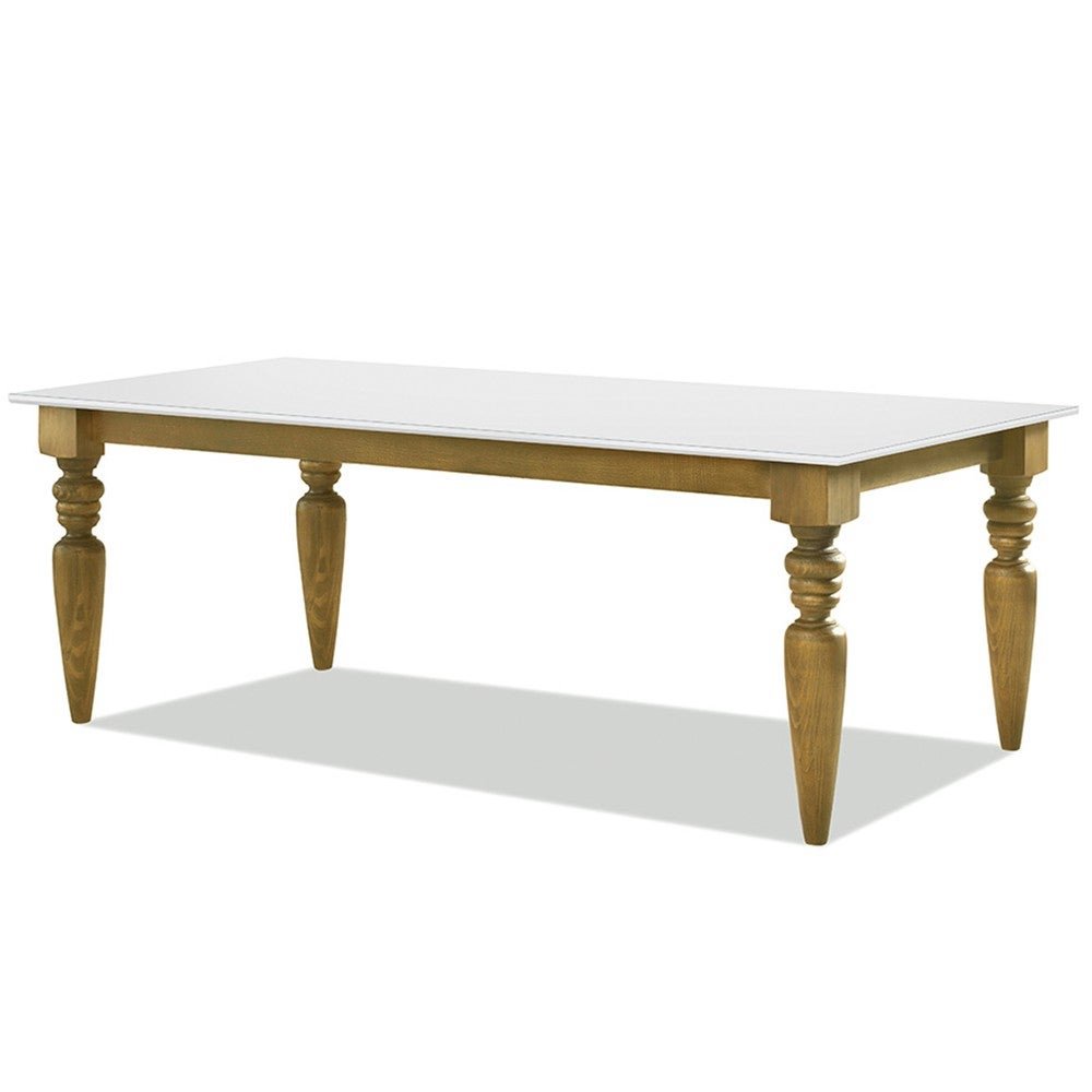 Mesa de Jantar Tampo de Vidro Fiore Oregon 220cm com 08 Cadeiras Sky Linho Bege Claro - Gran Belo - 2
