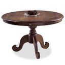 Ver imagem 1 de Mesa Redonda para Sala de Jantar 4 Lugares Halsey 120cm Canela - Gran Belo