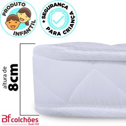 Colchão Mini Cama Infantil Montessoriana Espuma Selada Baixo Antialérgico 68x148x8cm - 3