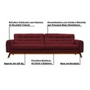 Ver imagem 3 de Sofá 2 Lugares Sala de Estar Eros 1,50M Veludo Base Fixa - Gran Belo