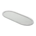 Ver imagem 1 de Suporte Espelhado Oval para Banheiro com Decoração de Acrílico 30cmx14cm Rojemac
