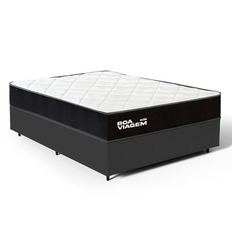 Cama Box + Colchão de Molas Ensacadas One Face Boa Viagem Casal 138 cm